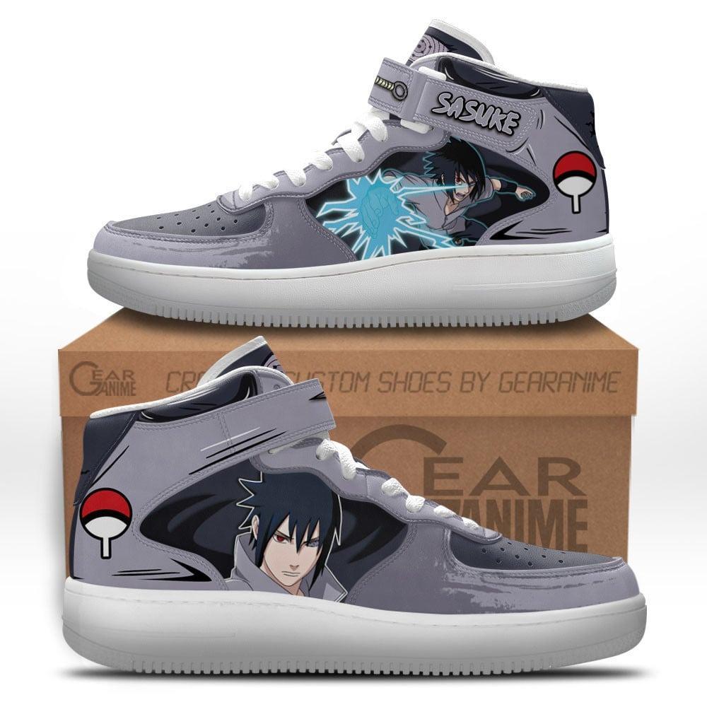 Sasuke Uchiha Mid-Top Sneakers