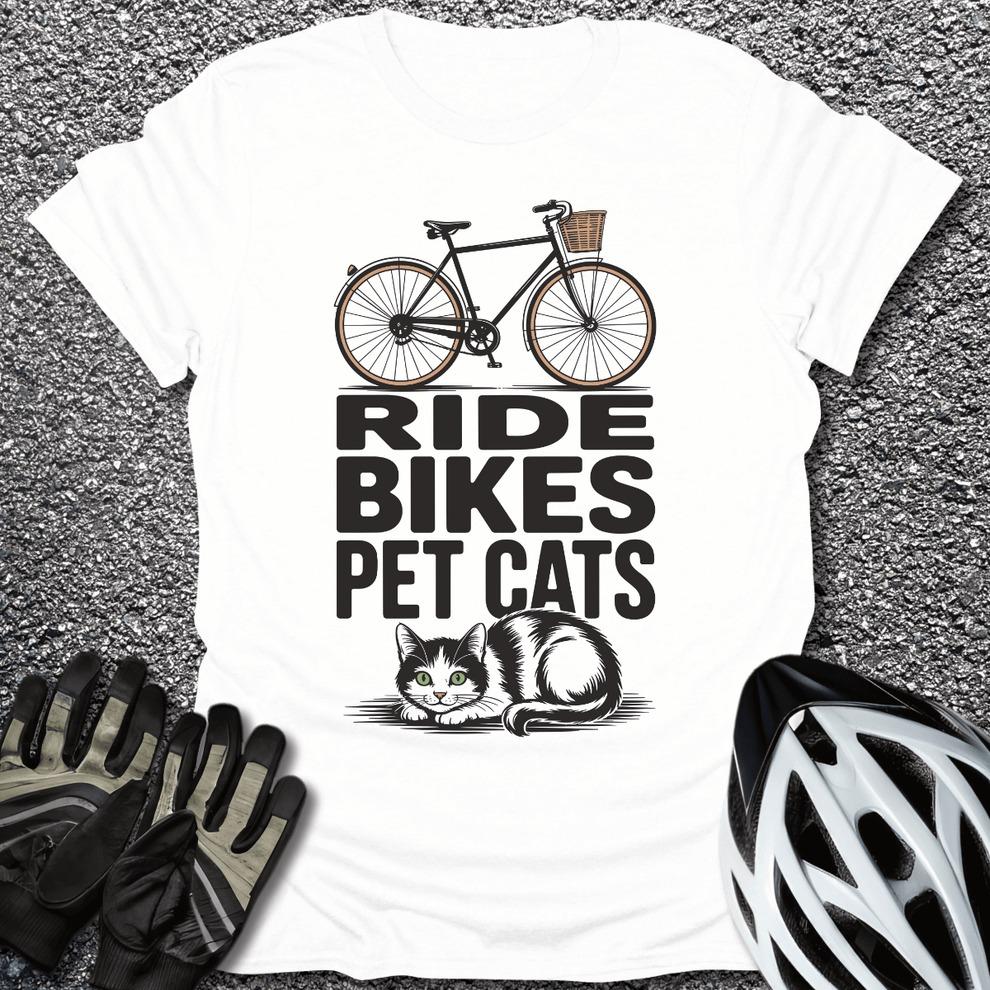 Ride Bikes Pet Cats T-Shirt